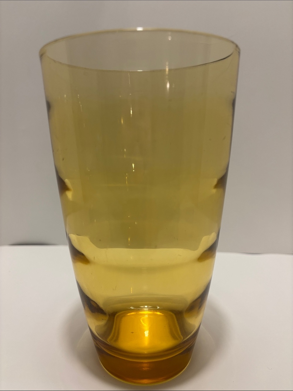 Yellow Glass Beverage Tumbler - Sleek Everyday Drinking Glass